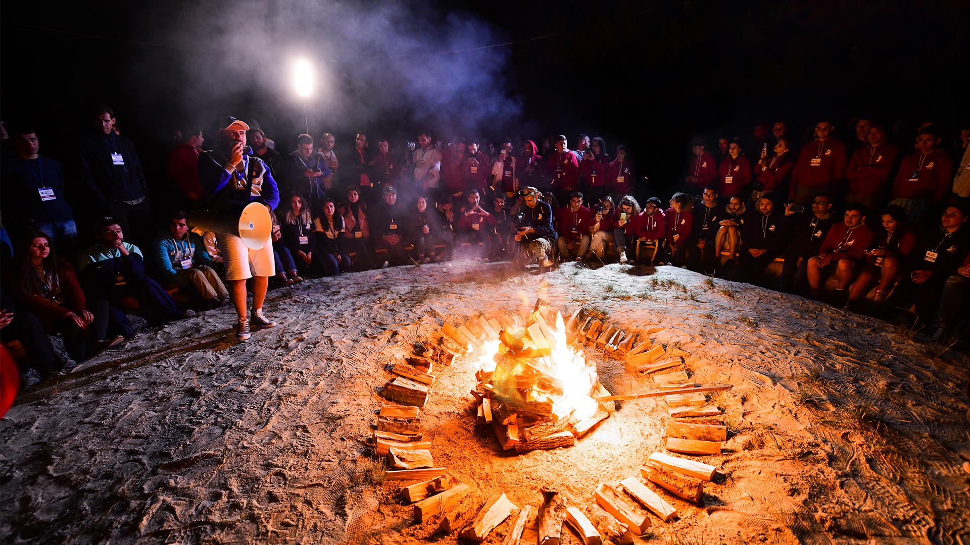 Campfire gathering at SSS