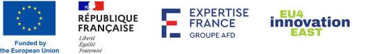 Funded by the European Union, République Française, Expertise France, and EU4Innovation East